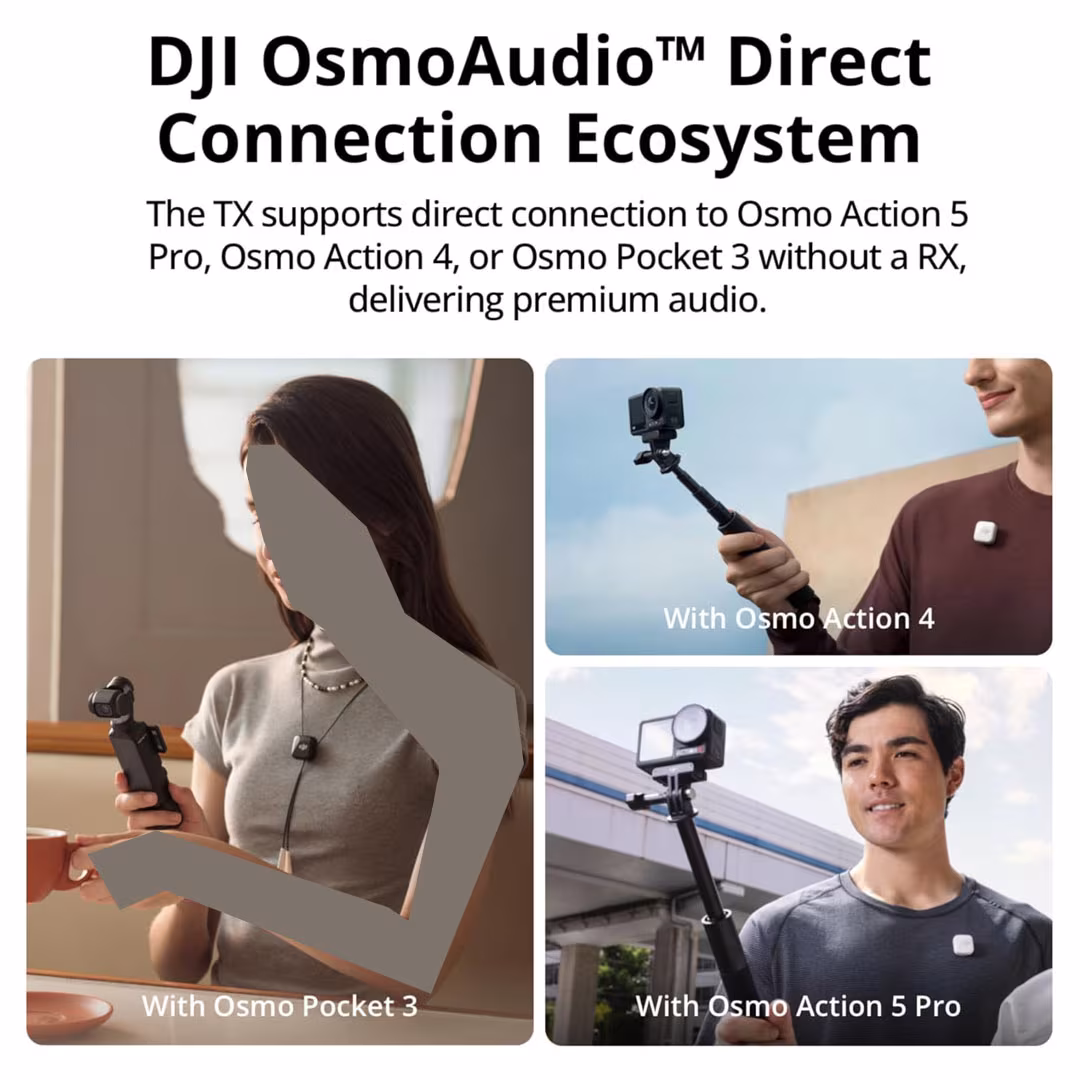 DJI Mic Mini (1 TX + 1 RX) – Wireless Lavalier Microphone Price in Jordan DJI Mic Mini (1 TX + 1 RX) – Wireless Lavalier Microphone - Buy Online in Jordan | OfficeJo