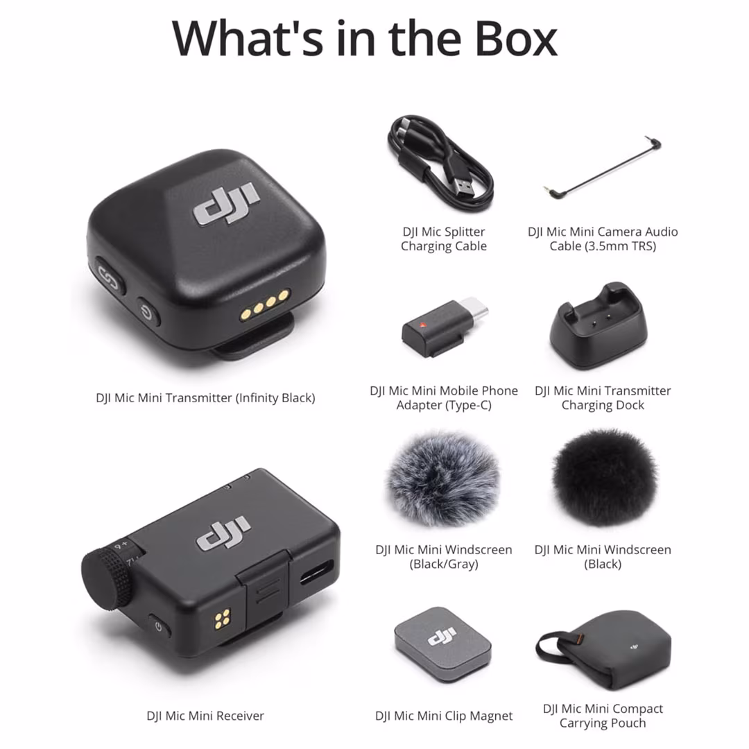 DJI Mic Mini (1 TX + 1 RX) – Wireless Lavalier Microphone Price in Jordan DJI Mic Mini (1 TX + 1 RX) – Wireless Lavalier Microphone - Buy Online in Jordan | OfficeJo