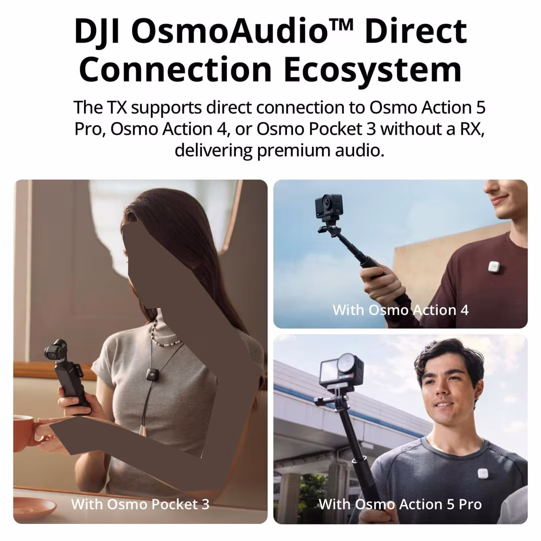 DJI Mic Mini (2 TX + 1 RX + Charging Case) – Wireless Lavalier Microphone Price in Jordan DJI Mic Mini (2 TX + 1 RX + Charging Case) – Wireless Lavalier Microphone - Buy Online in Jordan | OfficeJo