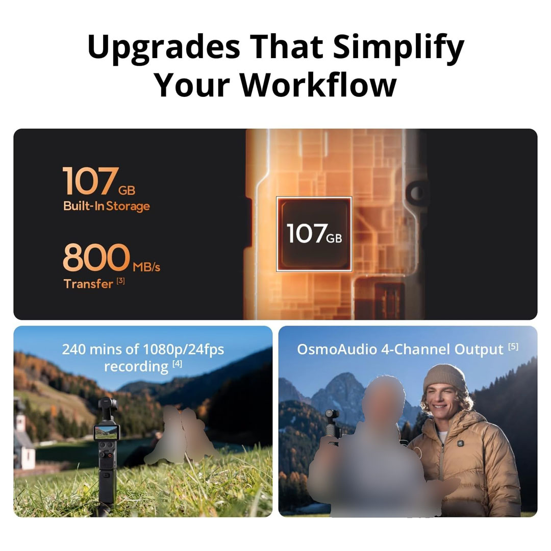 DJI Osmo Pocket 4 Creator Combo – 4K/240fps, 1" CMOS, 3-Axis Stabilization, Mic & Fill Light Price in Jordan DJI Osmo Pocket 4 Creator Combo – 4K/240fps, 1" CMOS, 3-Axis Stabilization, Mic & Fill Light - Buy Online in Jordan | OfficeJo