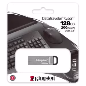 Kingston DataTraveler Kyson 128GB: Premium USB 3.2 Metal Flash Drive - Buy Online in Jordan | OfficeJo