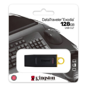 Kingston 128GB DataTraveler Exodia DTX 128G USB 3.2 Gen 1 Flash Drive - Buy Online in Jordan | OfficeJo