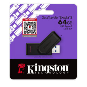 Kingston DataTraveler Exodia S USB Flash Drive – 64GB, USB 3.2 Gen 1 - Buy Online in Jordan | OfficeJo