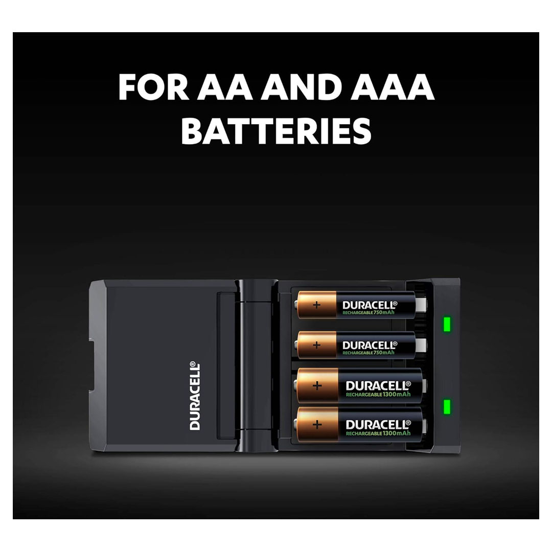 Duracell Hi-Speed Battery Charger (CEF27) - AA & AAA, Rechargeable Batteries Included Price in Jordan Duracell Hi-Speed Battery Charger (CEF27) - AA & AAA, Rechargeable Batteries Included - Buy Online in Jordan | OfficeJo