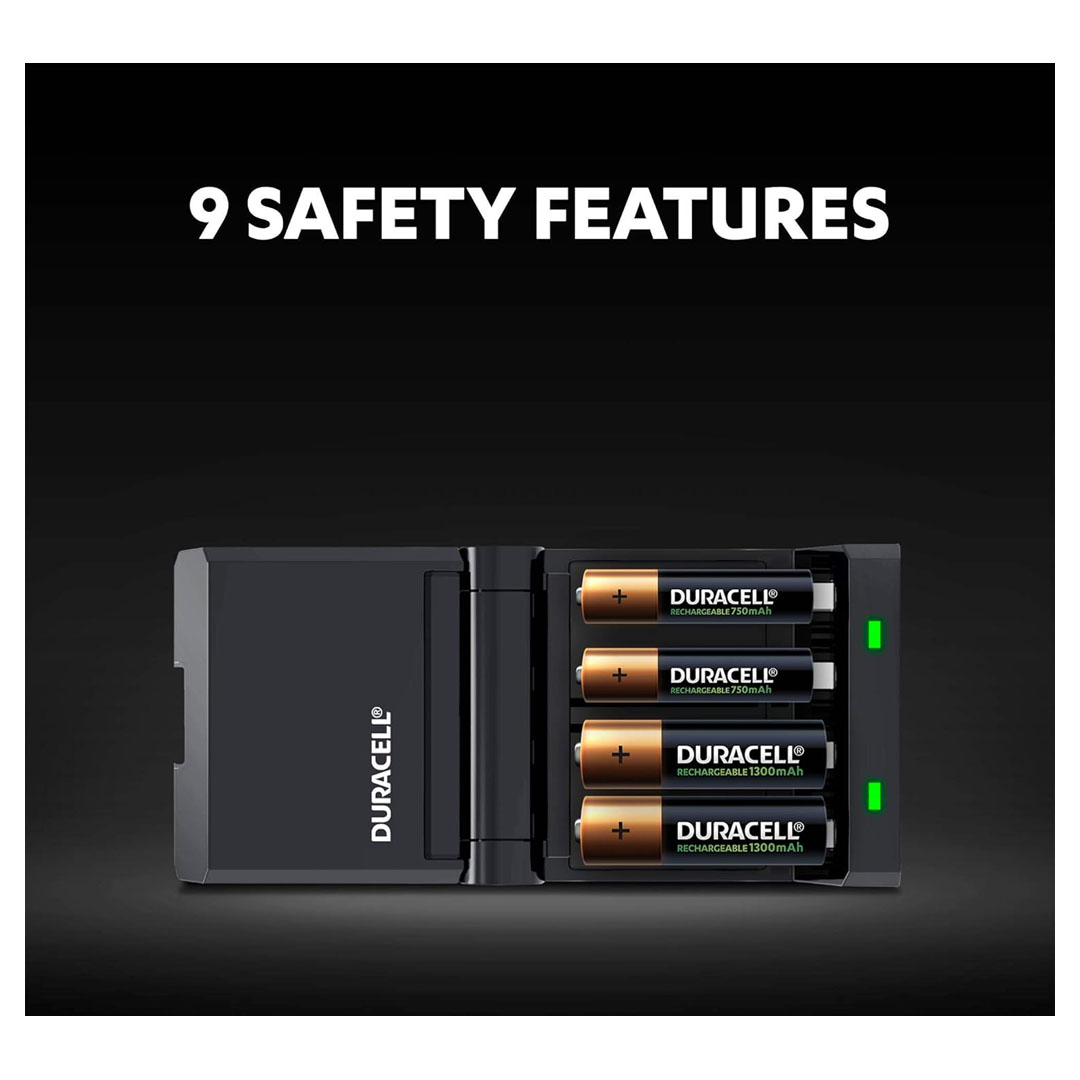Duracell Hi-Speed Battery Charger (CEF27) - AA & AAA, Rechargeable Batteries Included Price in Jordan Duracell Hi-Speed Battery Charger (CEF27) - AA & AAA, Rechargeable Batteries Included - Buy Online in Jordan | OfficeJo