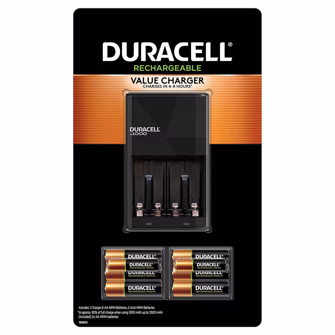 Duracell Ion Speed 1000 Charger with 6 AA & 2 AAA Rechargeable Batteries Price in Jordan Duracell Ion Speed 1000 Charger with 6 AA & 2 AAA Rechargeable Batteries - Buy Online in Jordan | OfficeJo