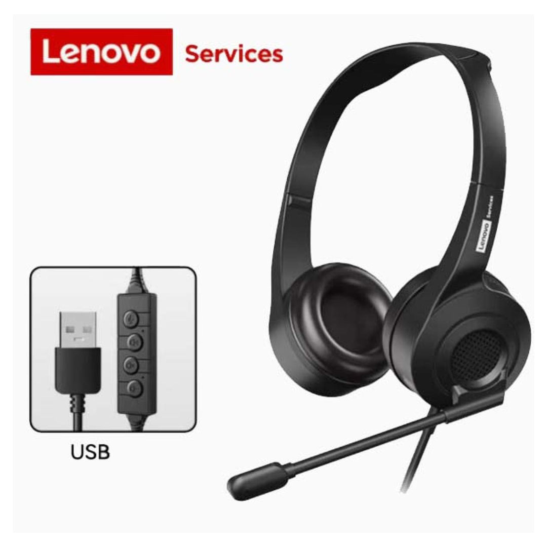 Lenovo E01 Binaural USB Headset – 40mm Speaker, Omnidirectional Mic, 1.8m Cable Price in Jordan Lenovo E01 Binaural USB Headset – 40mm Speaker, Omnidirectional Mic, 1.8m Cable - Buy Online in Jordan | OfficeJo