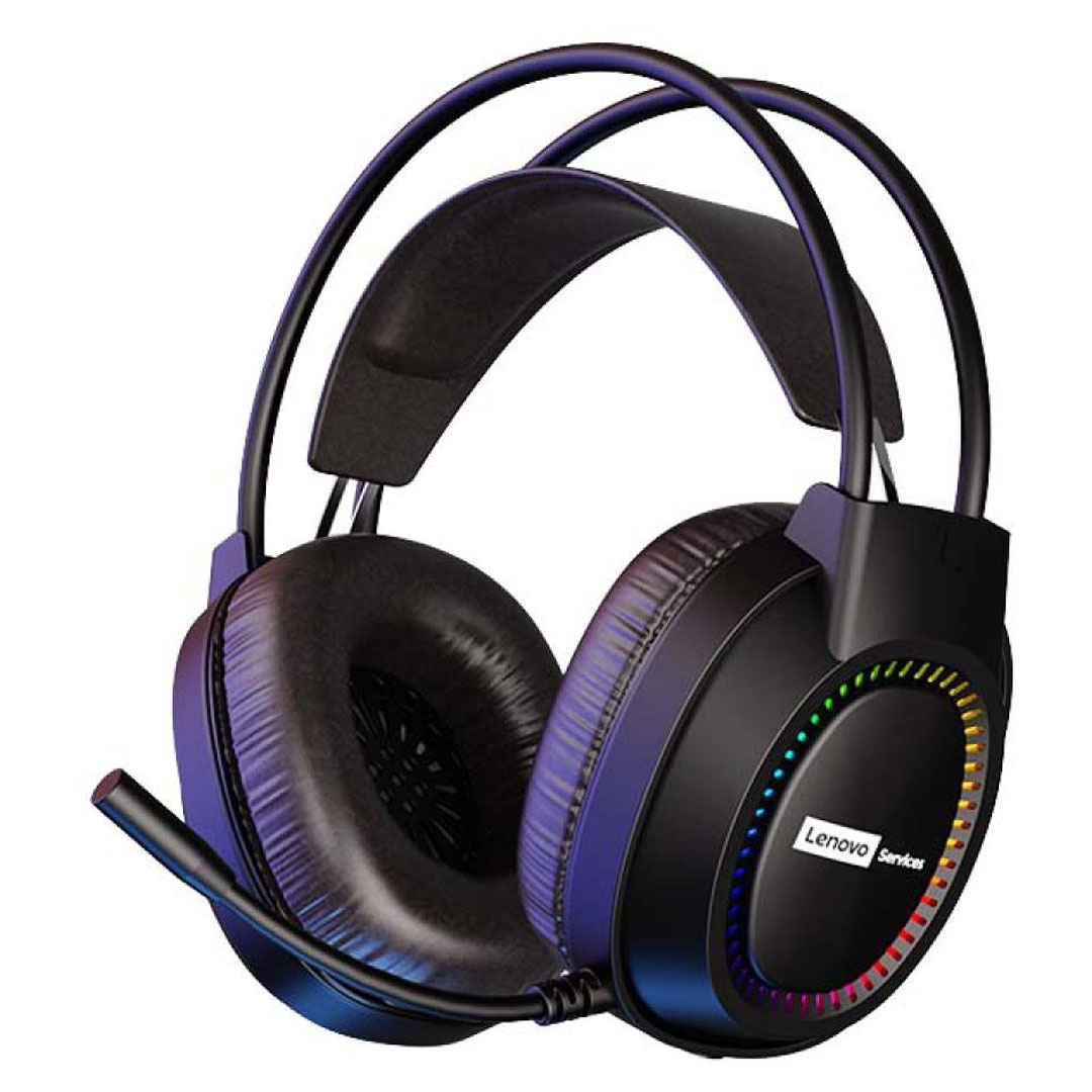 Lenovo E03 Over-Ear Gaming Headset – 3.5mm, 360° Stereo, RGB, Omni-Directional Mic Price in Jordan Lenovo E03 Over-Ear Gaming Headset – 3.5mm, 360° Stereo, RGB, Omni-Directional Mic - Buy Online in Jordan | OfficeJo