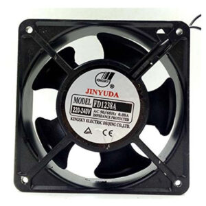 Jinyuda Cabinet Fan FD1238A – 12x12x4cm, 220-240V AC Input, Power Cable Included - Buy Online in Jordan | OfficeJo