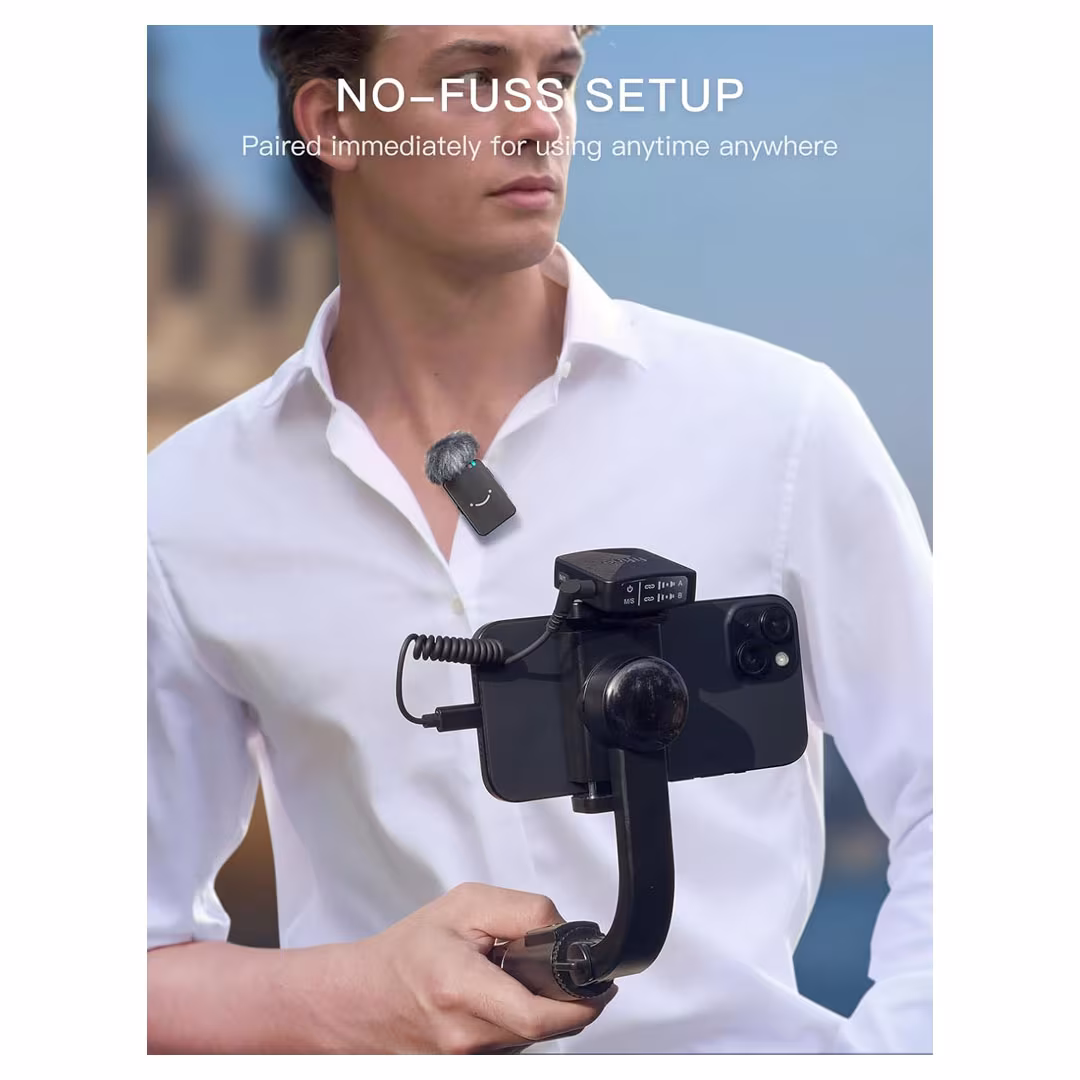 FIFINE M9 Wireless Lavalier Microphone – Dual Pack – iPhone/Android/Camera Price in Jordan FIFINE M9 Wireless Lavalier Microphone – Dual Pack – iPhone/Android/Camera - Buy Online in Jordan | OfficeJo