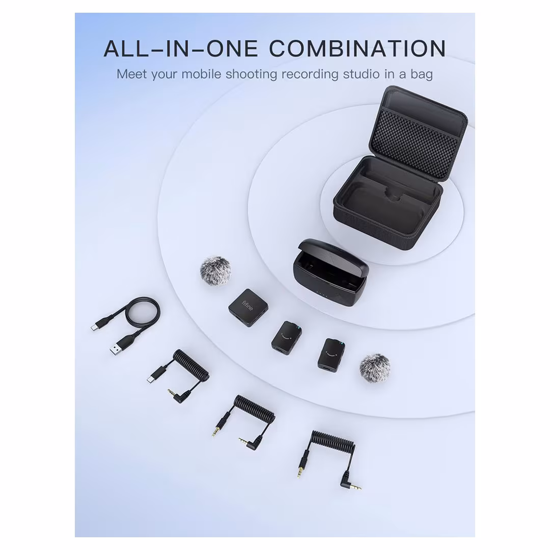 FIFINE M9 Wireless Lavalier Microphone – Dual Pack – iPhone/Android/Camera Price in Jordan FIFINE M9 Wireless Lavalier Microphone – Dual Pack – iPhone/Android/Camera - Buy Online in Jordan | OfficeJo