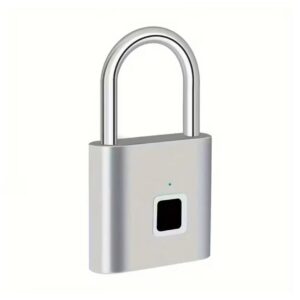 Smart Fingerprint Padlock - USB Rechargeable Biometric Door Lock - Buy Online in Jordan | OfficeJo