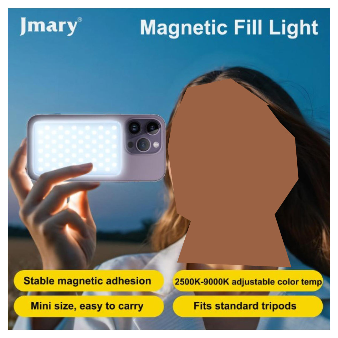 Jmary FM-168R Magnetic Mobile Fill Light – 10W, CRI >95, 2500-9000K Price in Jordan Jmary FM-168R Magnetic Mobile Fill Light – 10W, CRI >95, 2500-9000K - Buy Online in Jordan | OfficeJo