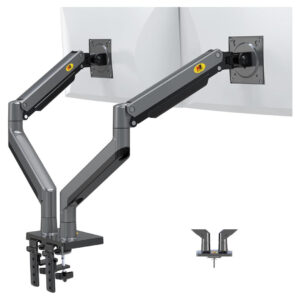 NB North Bayou G35 22"-32" Dual Monitor Stand – Gas-Spring, 2–12kg, 360° Rotation, VESA 75x75/100x100 - Buy Online in Jordan | OfficeJo