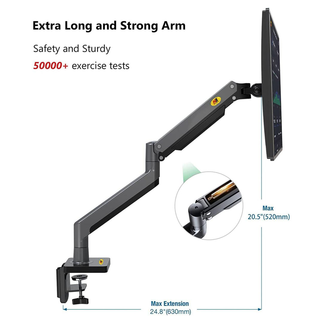 NB North Bayou G35 22"-32" Dual Monitor Stand – Gas-Spring, 2–12kg, 360° Rotation, VESA 75x75/100x100 Price in Jordan NB North Bayou G35 22"-32" Dual Monitor Stand – Gas-Spring, 2–12kg, 360° Rotation, VESA 75x75/100x100 - Buy Online in Jordan | OfficeJo
