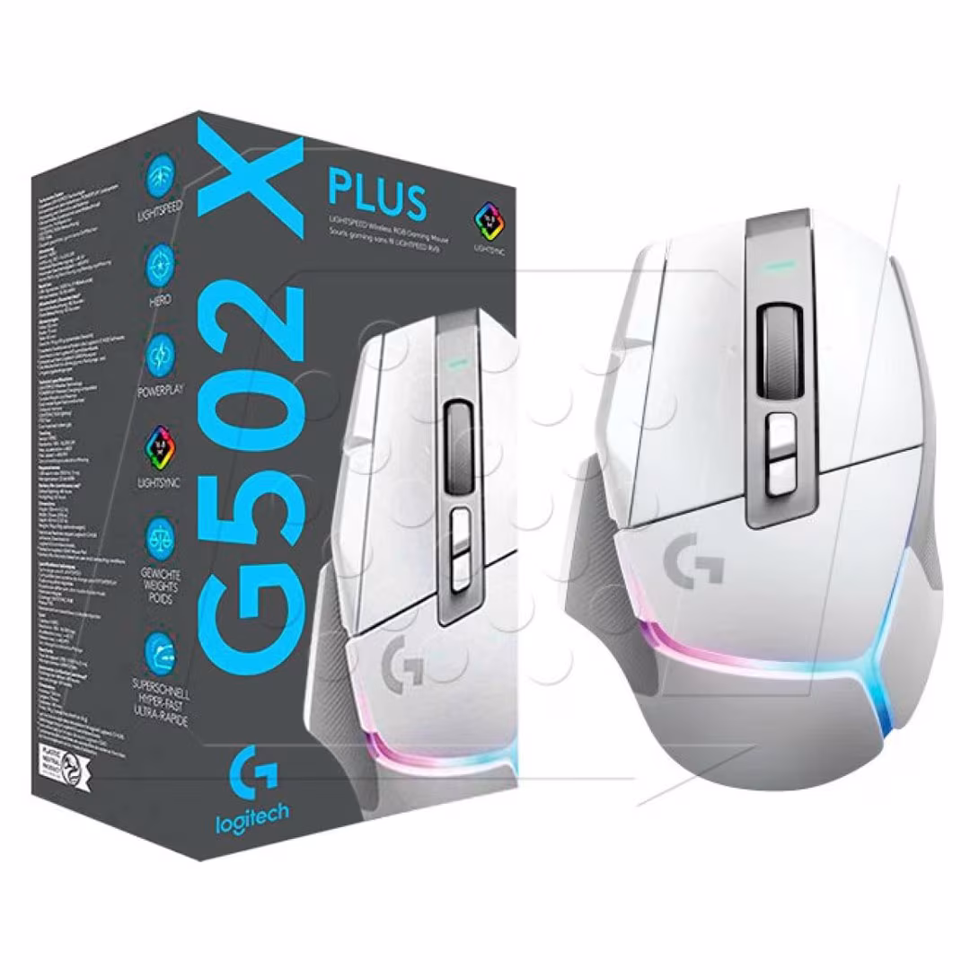Logitech G502 X Plus Wireless Gaming Mouse – 25K DPI, 13 Programmable Buttons Price in Jordan Logitech G502 X Plus Wireless Gaming Mouse – 25K DPI, 13 Programmable Buttons - Buy Online in Jordan | OfficeJo