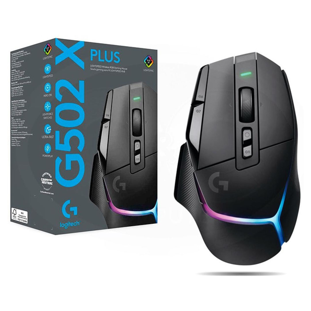 Logitech G502 X Plus Wireless Gaming Mouse – 25600 DPI, 13 Programmable Buttons Price in Jordan Logitech G502 X Plus Wireless Gaming Mouse – 25600 DPI, 13 Programmable Buttons - Buy Online in Jordan | OfficeJo