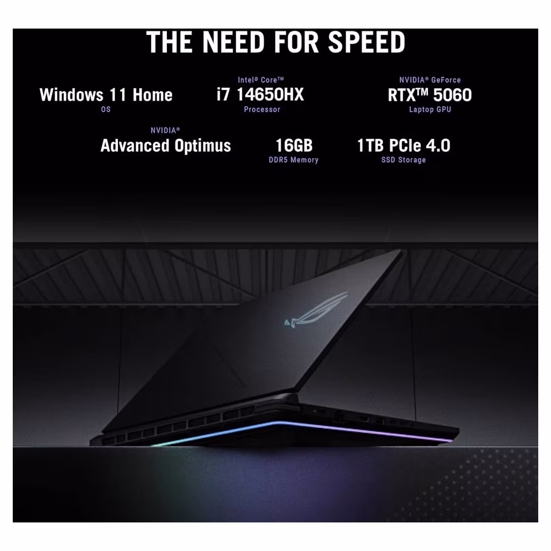 ASUS ROG Strix G16 Gaming Laptop - Intel Core i7-14650HX, RTX 5070 8GB, 16GB DDR5, 512GB SSD, 16" FHD+ 165Hz Price in Jordan ASUS ROG Strix G16 Gaming Laptop - Intel Core i7-14650HX, RTX 5070 8GB, 16GB DDR5, 512GB SSD, 16" FHD+ 165Hz - Buy Online in Jordan | OfficeJo