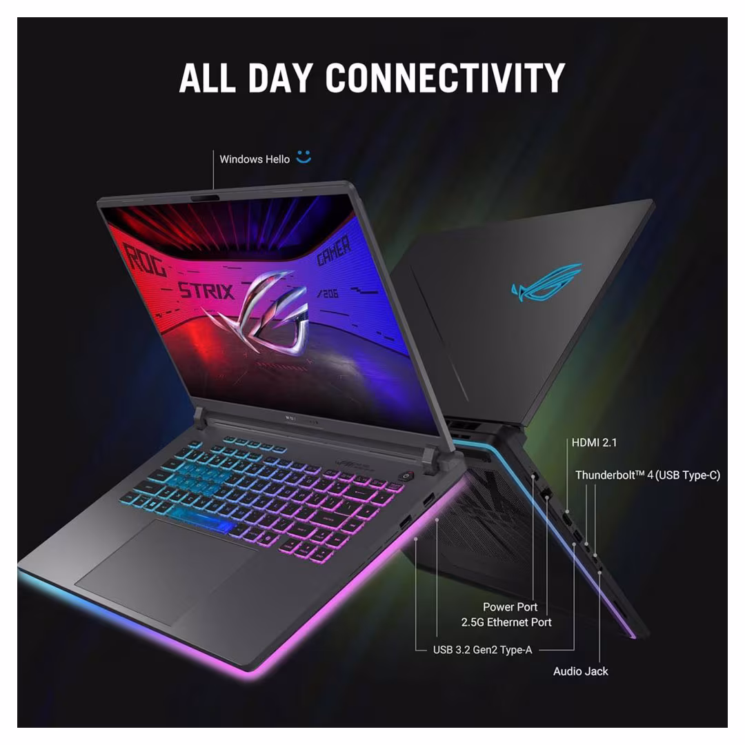 ASUS ROG Strix G16 Gaming Laptop - Intel Core i7-14650HX, RTX 5070 8GB, 16GB DDR5, 512GB SSD, 16" FHD+ 165Hz Price in Jordan ASUS ROG Strix G16 Gaming Laptop - Intel Core i7-14650HX, RTX 5070 8GB, 16GB DDR5, 512GB SSD, 16" FHD+ 165Hz - Buy Online in Jordan | OfficeJo