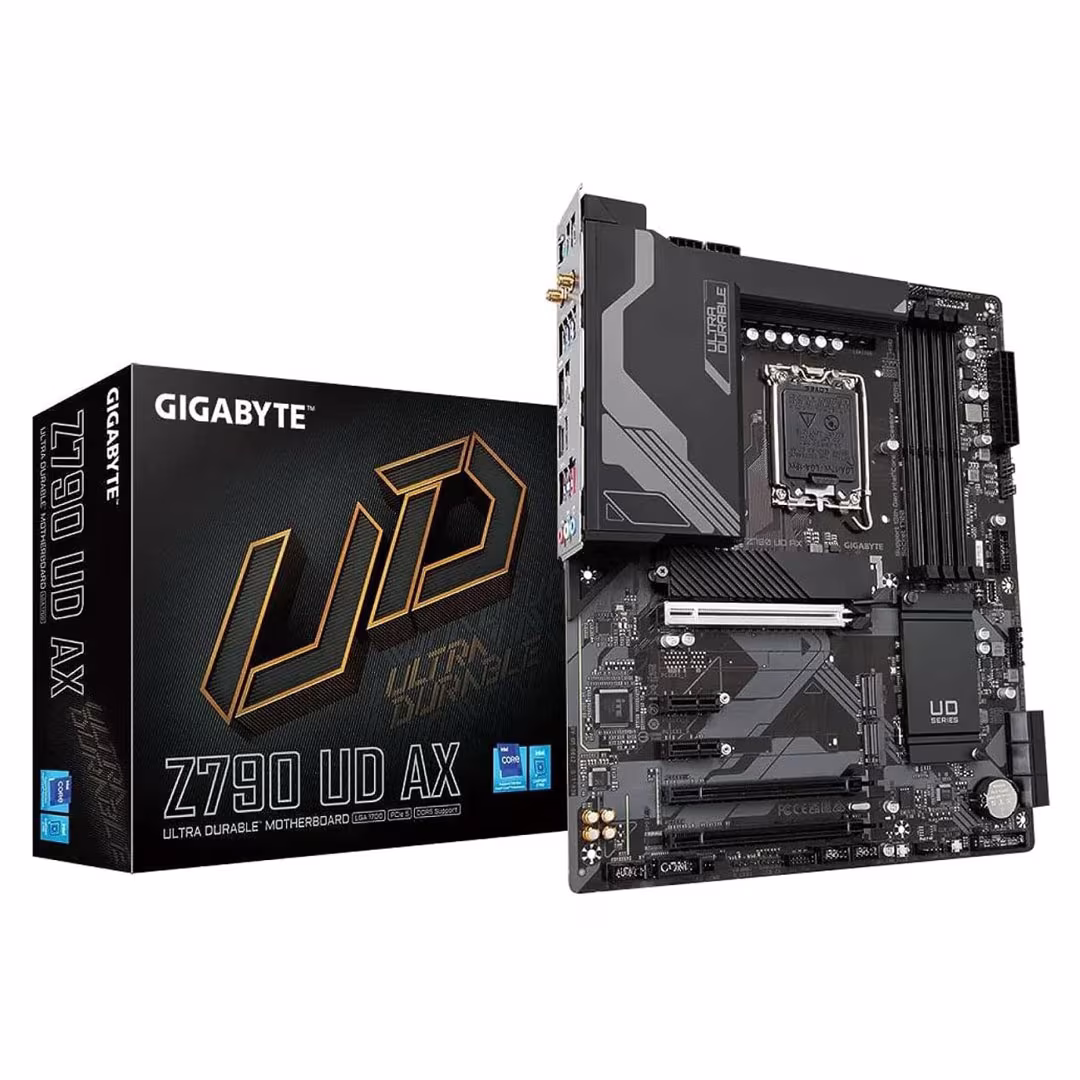 GIGABYTE Z790 UD AX: ATX Gaming Motherboard, WiFi 6E, Intel 13th 12th Series, LGA 1700/DDR5/PCIe 5.0/3xM.2 Price in Jordan GIGABYTE Z790 UD AX: ATX Gaming Motherboard, WiFi 6E, Intel 13th 12th Series, LGA 1700/DDR5/PCIe 5.0/3xM.2 - Buy Online in Jordan | OfficeJo