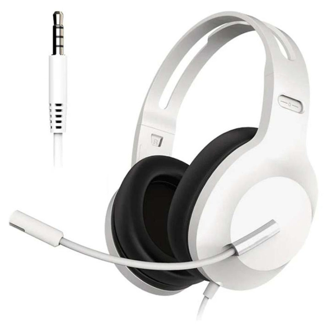 GM2006 Gaming Headset with Mic – 3.5mm, 40mm Driver, 32 Ohms, White Price in Jordan GM2006 Gaming Headset with Mic – 3.5mm, 40mm Driver, 32 Ohms, White - Buy Online in Jordan | OfficeJo