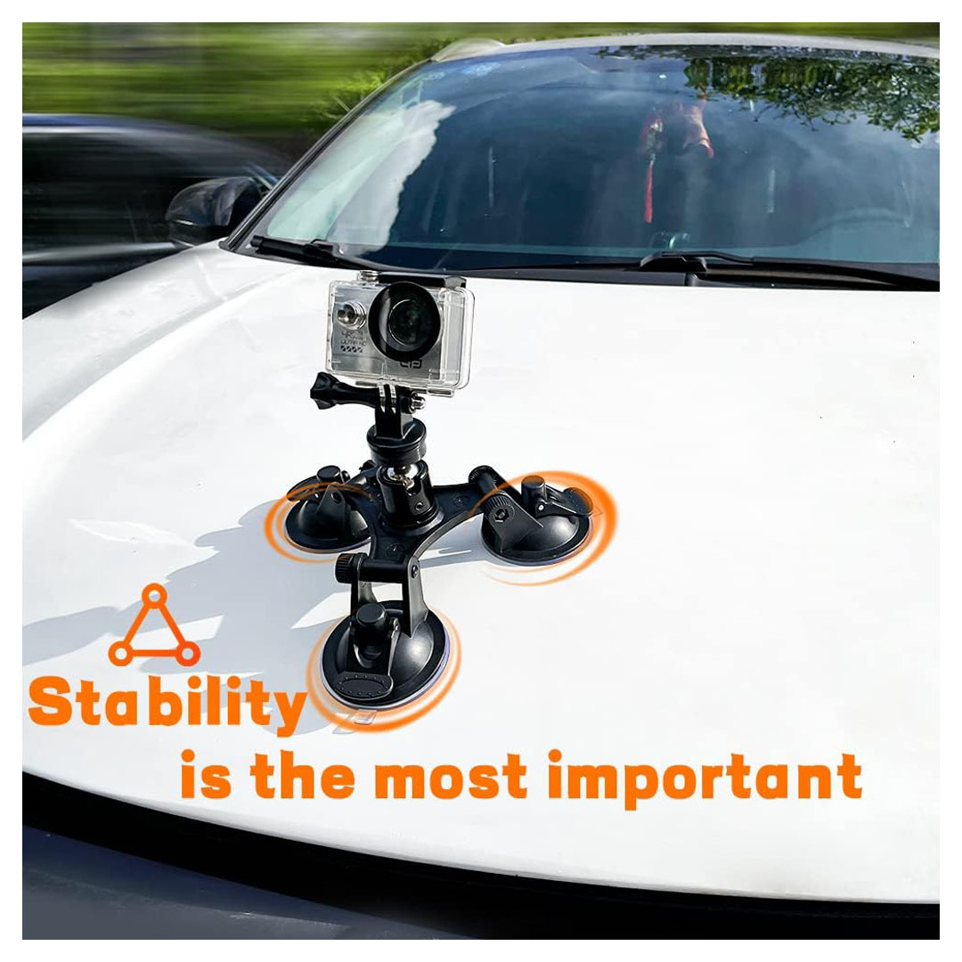 3-Cup Car Suction Cup Mount for GoPro - Buy Online in Jordan | OfficeJo