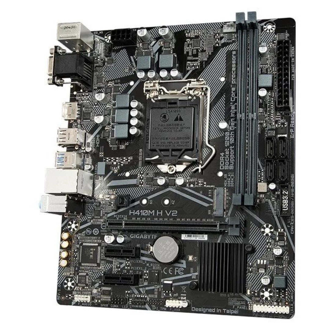 GIGABYTE H410M H V2: MicroATX Motherboard, Intel H410 LGA 1200 USB 3.1 M.2 Price in Jordan GIGABYTE H410M H V2: MicroATX Motherboard, Intel H410 LGA 1200 USB 3.1 M.2 - Buy Online in Jordan | OfficeJo