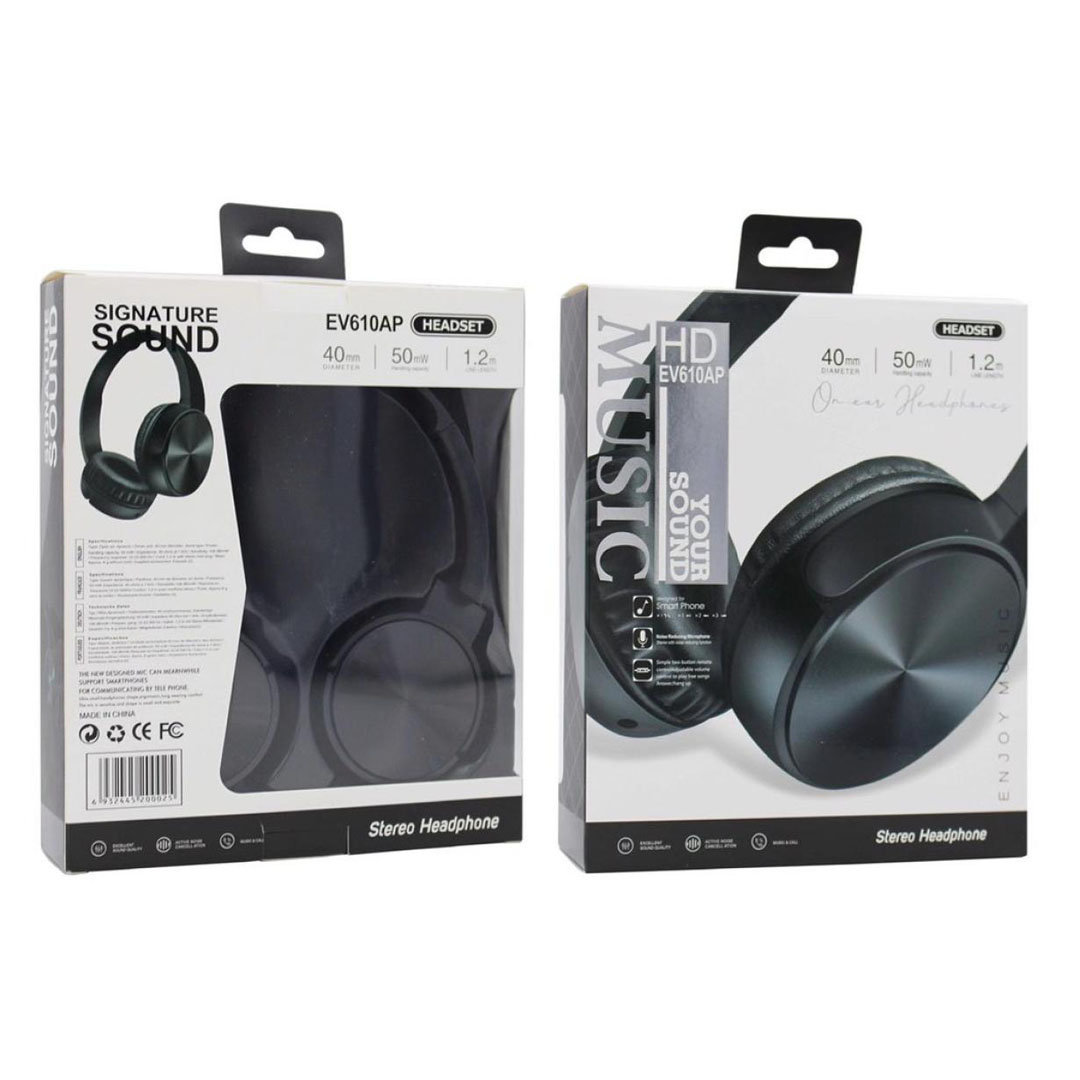 Stereo Wired Headset EV610AP One Pin – 40mm Driver, 40Ω Impedance, 108dB Sensitivity Price in Jordan Stereo Wired Headset EV610AP One Pin – 40mm Driver, 40Ω Impedance, 108dB Sensitivity - Buy Online in Jordan | OfficeJo