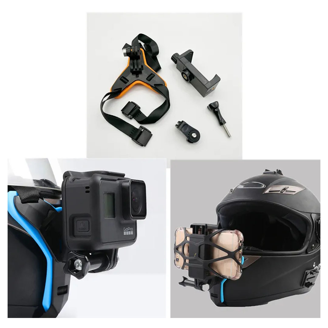 Helmet Motorcycle Accessory Kit 5-in-1 for GoPro & Mobile - Ultimate Mount Set Price in Jordan Helmet Motorcycle Accessory Kit 5-in-1 for GoPro & Mobile - Ultimate Mount Set - Buy Online in Jordan | OfficeJo