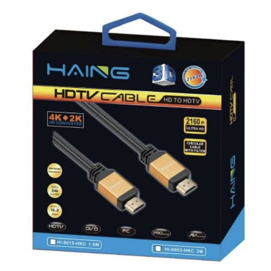 HAING 4K HDMI Circular Cable with Filter 5M (HI-0005-HKC) Price in Jordan HAING 4K HDMI Circular Cable with Filter 5M (HI-0005-HKC) - Buy Online in Jordan | OfficeJo