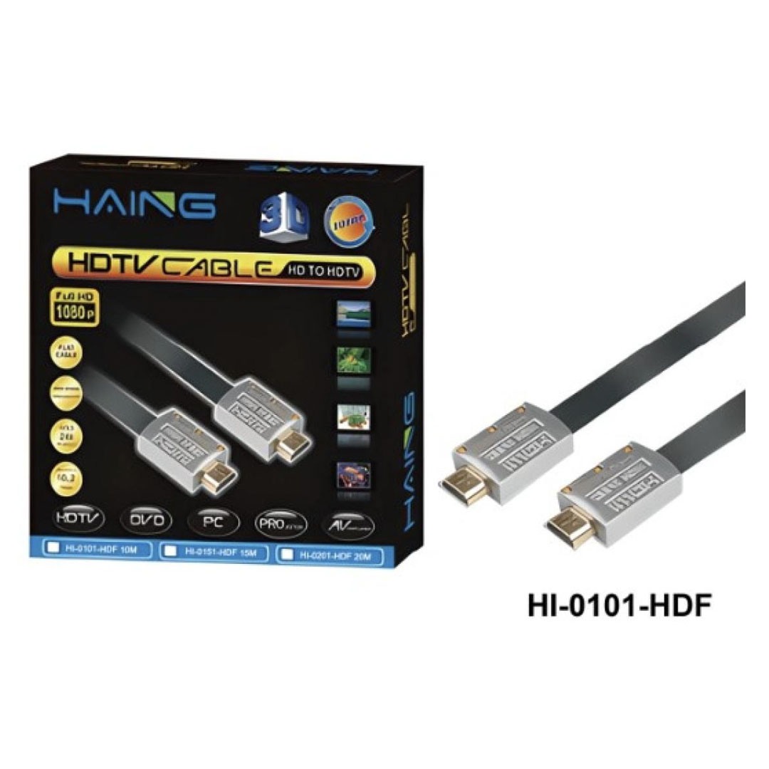 HAING HDMI Flat Cable 10M (HI-0101-HDF) Price in Jordan HAING HDMI Flat Cable 10M (HI-0101-HDF) - Buy Online in Jordan | OfficeJo