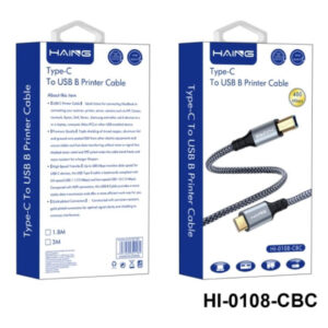 HAING Type-C to USB-B Printer Cable 1.8M (HI-0108-CBC) Price in Jordan HAING Type-C to USB-B Printer Cable 1.8M (HI-0108-CBC) - Buy Online in Jordan | OfficeJo