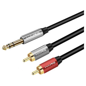 HAING 6.5mm TRS to 2 RCA Audio Cable 3M (HI-0151-ARC-3M) - Buy Online in Jordan | OfficeJo