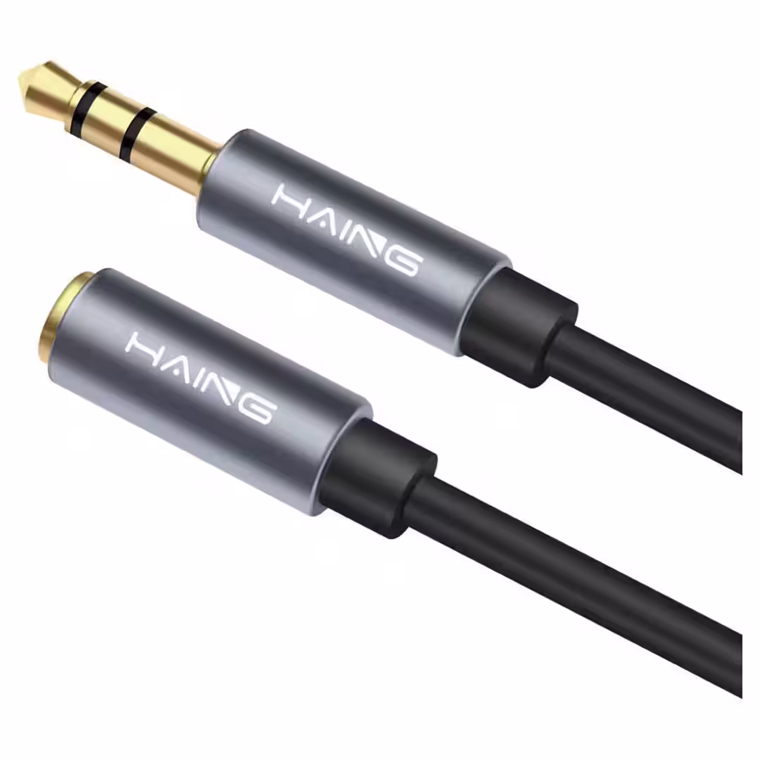HAING 3.5mm Male to Female AUX Extension Cable 5M (HI-0154-AEC-5M) - Buy Online in Jordan | OfficeJo