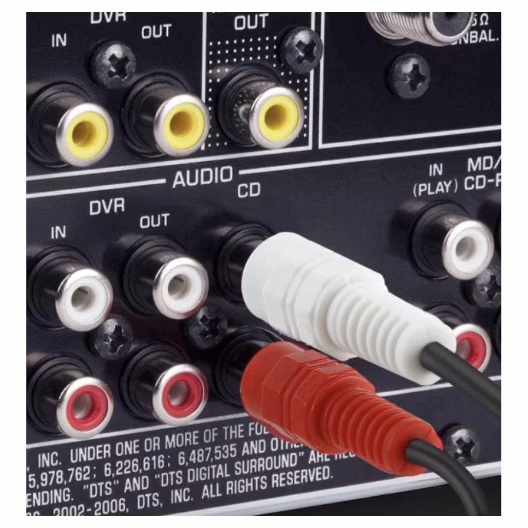 HAING 2 RCA Male to 2 RCA Male Audio Cable 3M (HI-0202-RCA) - Buy Online in Jordan | OfficeJo