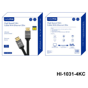 HAING High-Speed 4K HDMI Cable with Ethernet 20M (HI-1031-4KC-20M) - Buy Online in Jordan | OfficeJo