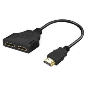 HAING HDMI Splitter Cable 1 Male to 2 Female 30cm (HI-1048-HDC) - Buy Online in Jordan | OfficeJo