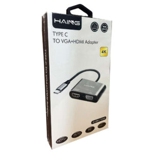 HAING Type-C to VGA + HDMI Adapter Price in Jordan HAING Type-C to VGA + HDMI Adapter - Buy Online in Jordan | OfficeJo
