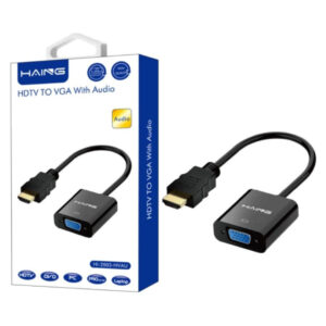HAING HDMI to VGA Adapter with Audio High Quality (HI-2003-HVAU) - Buy Online in Jordan | OfficeJo