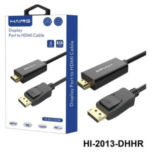 HAING DisplayPort to HDMI Cable 1.8M (HI-2013-DHHR) Price in Jordan HAING DisplayPort to HDMI Cable 1.8M (HI-2013-DHHR) - Buy Online in Jordan | OfficeJo