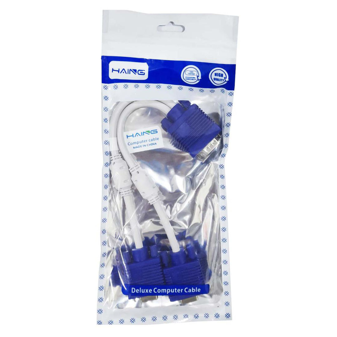 HAING VGA Male to Dual VGA Female Splitter Cable 20cm (HI-202-VGA) Price in Jordan HAING VGA Male to Dual VGA Female Splitter Cable 20cm (HI-202-VGA) - Buy Online in Jordan | OfficeJo