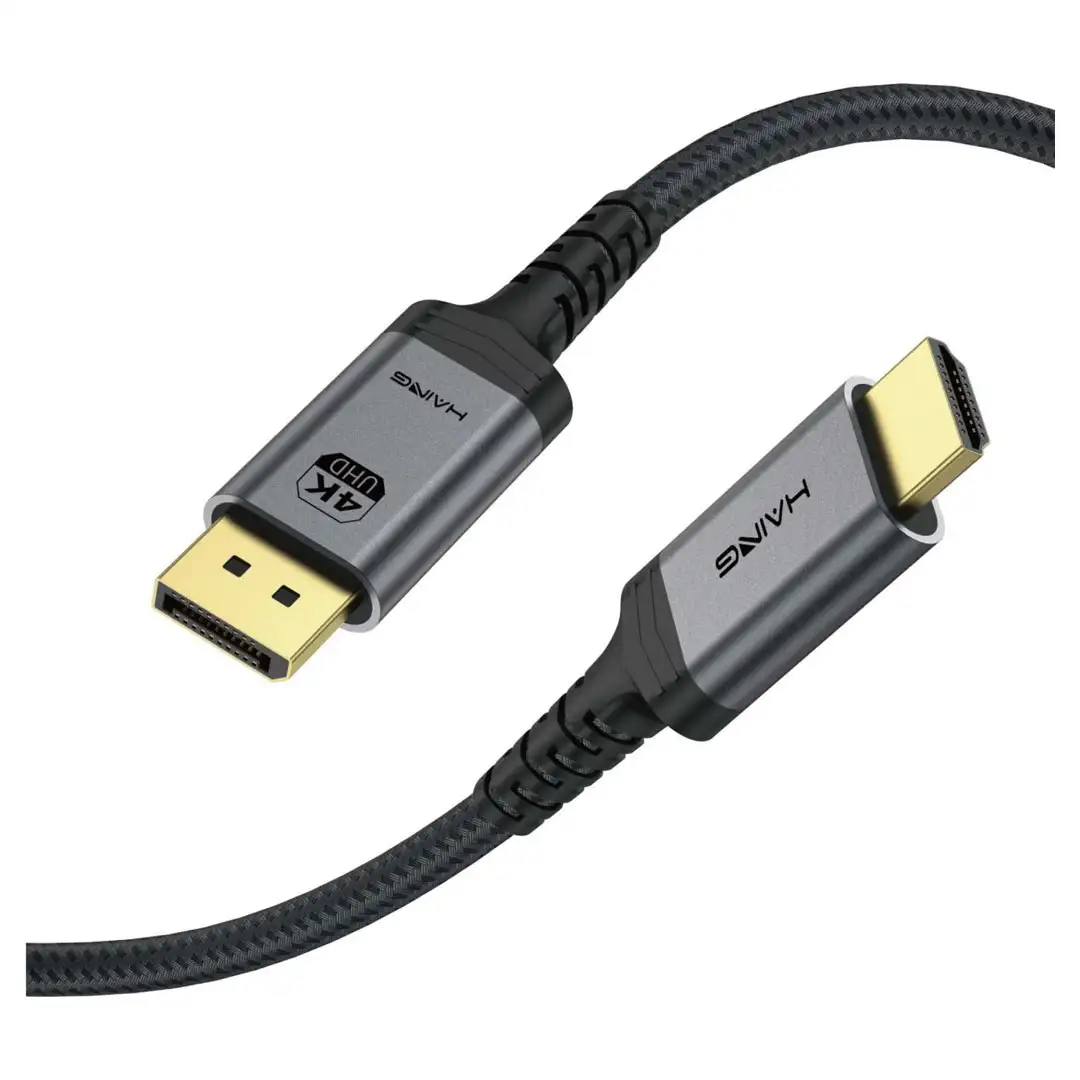 HAING DisplayPort to HDMI 4K Cable 3M (HI-2058-DHC) Price in Jordan HAING DisplayPort to HDMI 4K Cable 3M (HI-2058-DHC) - Buy Online in Jordan | OfficeJo