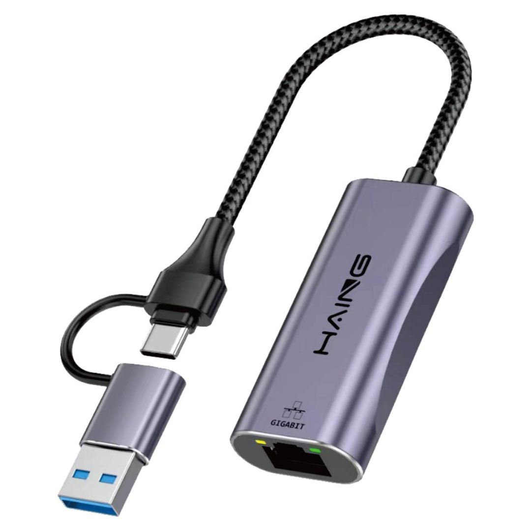 HAING USB Type-C to Gigabit Ethernet Adapter (HI-3003-TUL) Price in Jordan HAING USB Type-C to Gigabit Ethernet Adapter (HI-3003-TUL) - Buy Online in Jordan | OfficeJo