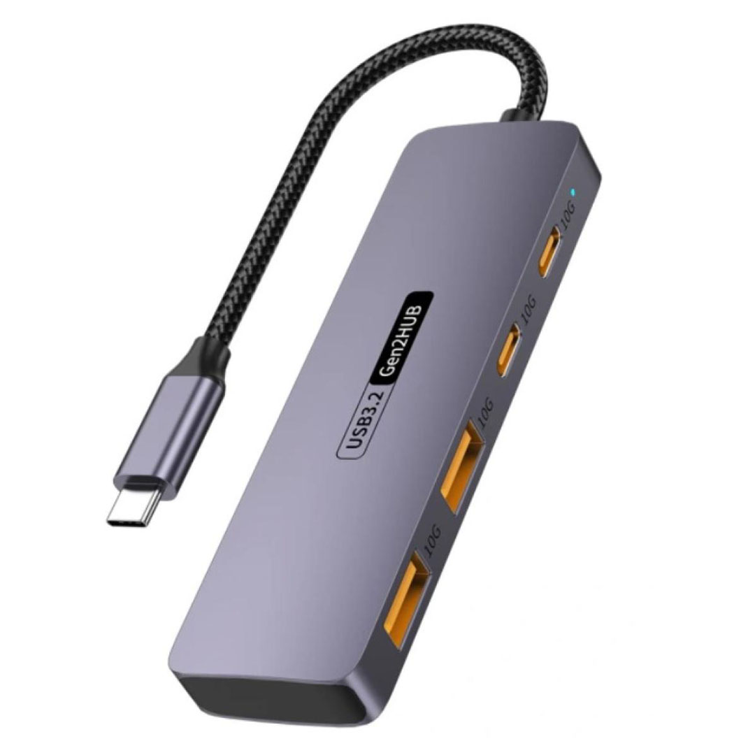 HAING 4-in-1 Type-C 3.2 Multi-Function Adapter Hub (HI-3005-TCC) Price in Jordan HAING 4-in-1 Type-C 3.2 Multi-Function Adapter Hub (HI-3005-TCC) - Buy Online in Jordan | OfficeJo