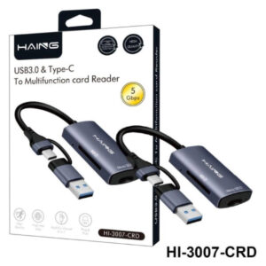HAING USB 3.0 & Type-C Multi-Function Card Reader (HI-3007-CRD) - Buy Online in Jordan | OfficeJo