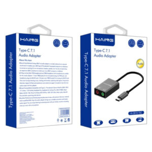 HAING Type-C 7.1 Channel Audio Adapter (HI-3010-TSC) - Buy Online in Jordan | OfficeJo
