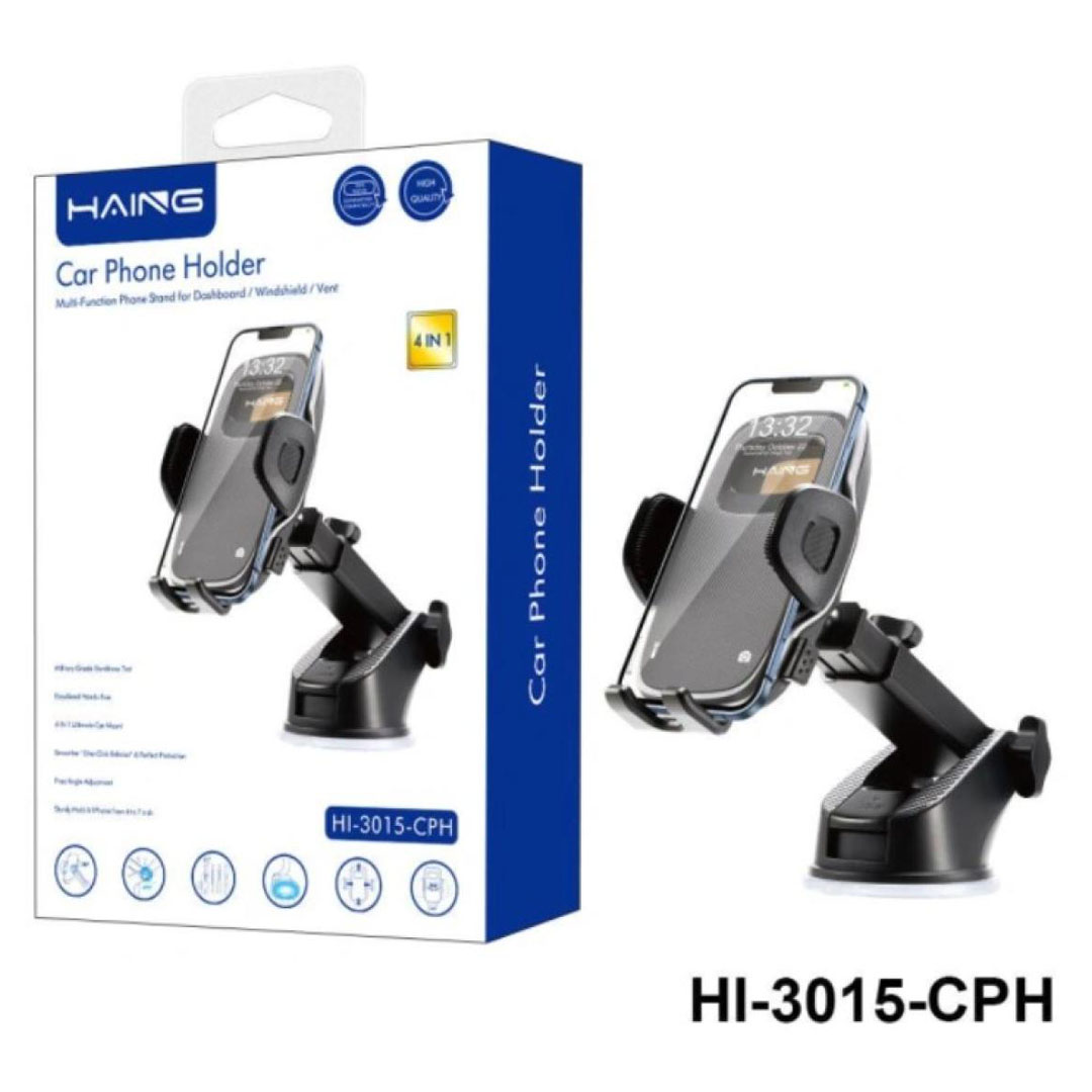 HAING HI-3015-CPH 4-in-1 Car Phone Holder – Military-Grade Durability, Multi-Mount Price in Jordan HAING HI-3015-CPH 4-in-1 Car Phone Holder – Military-Grade Durability, Multi-Mount - Buy Online in Jordan | OfficeJo