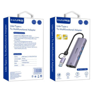 HAING 5 in 1 USB & Type-C Multi-Function Adapter (HI-3017-THE) Price in Jordan HAING 5 in 1 USB & Type-C Multi-Function Adapter (HI-3017-THE) - Buy Online in Jordan | OfficeJo