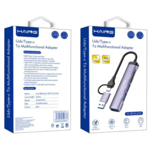 HAING USB / Type-C Multi-Function Adapter (HI-3018-UTH) Price in Jordan HAING USB / Type-C Multi-Function Adapter (HI-3018-UTH) - Buy Online in Jordan | OfficeJo