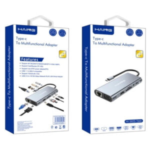 HAING 11-in-1 USB-C Multiport Adapter with HDMI, LAN & PD (HI-3023-TMA) - Buy Online in Jordan | OfficeJo